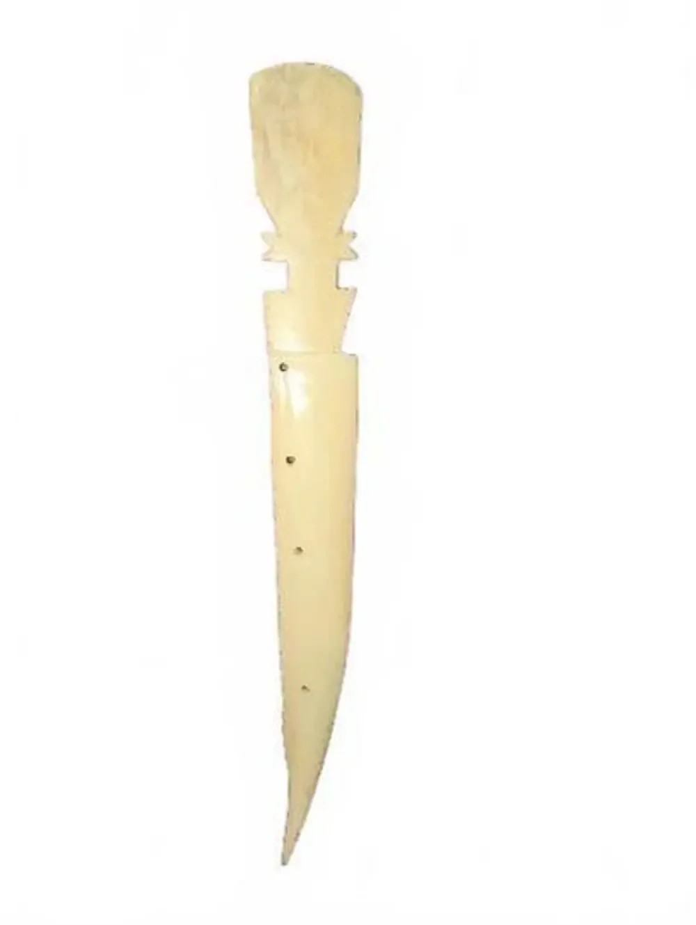 Vintage Bone Fish Letter Opener with Serrated Edge